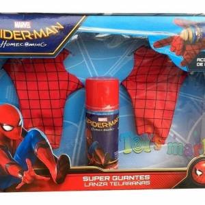 SPIDERMAN GUANTES LANZA AEROSOL TELA ARAÑA art.CAD2009