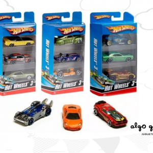 SET HOT WHEELS CAJA X3 AUTOS art.K5904