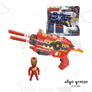 AVENGERS POWER STRIKE PISTOLA Y MUÑECO art.2424