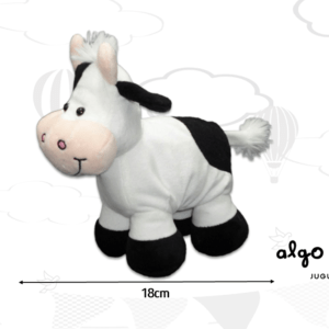 VACA PARADA CON CASCABEL PELUCHE 18CM art.2488