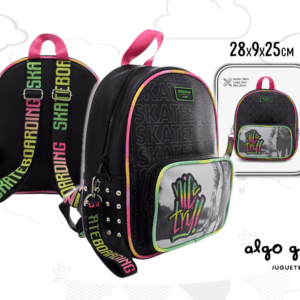 MOCHILA TEENS LINEA RENATA 11" CIERRE + BOLSILLO art.101008