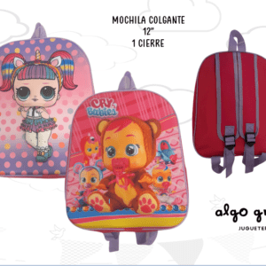 MOCHILA COLGANTE 12" CRY BABIES o LOL art.2642