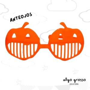 HALLOWEEN ANTEOJO PLASTICO CALABAZA art.4076