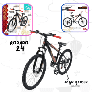 BICICLETA ROD 24 MOUNTAIN BIKE art.R24MTB