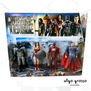 DC COMIC LIGA DE LA JUSTICIA 4 FIGURAS 16CM ALTERNATIVOS