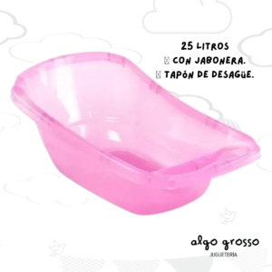 BAÑADERA PLASTICA ROSA 25 LITROS art.OKBB0127