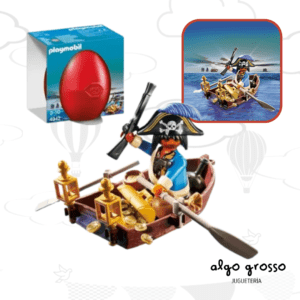 PLAYMOBIL PIRATES HUEVO PIRATA CON BOTE art.4942