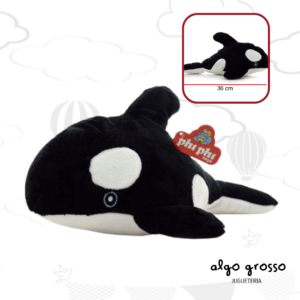 ORCA DE PELUCHE DE 36CM art.2487