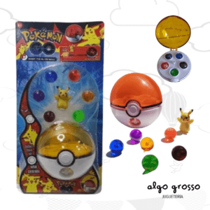 POKEMON POKEBOLA LANZADORA + FIGURA + ESFERAS "ALTERNATIVO" art.PK103