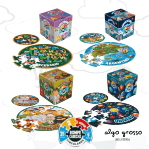 2 PUZZLE CIRCULAR - 9 Y 35 PIEZAS - MODELO SUTIDOS art.5590
