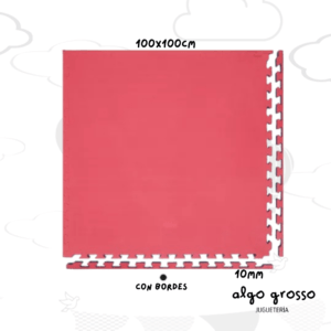 PISO GOMA EVA DE 100X100CM + BORDES art.93650