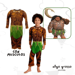DISFRAZ MAUI CON MUSCULOS TALLE 1 art.CAD1179