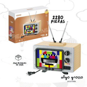 KOCO BLOQUES PARA ARMAR RETRO TV art.KC04030