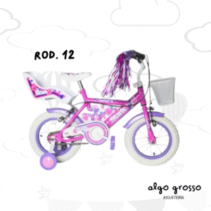 BICICLETA ROD 12 FLOWERS PINK CON CAMARA art.6130