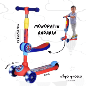 MONOPATIN SPIDERMAN 2EN1 CON ASIENTO art.12283