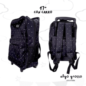 MOCHILA SKORA 17" CON CARRO GOODPAK - NEGRO JLUNARES art.37497