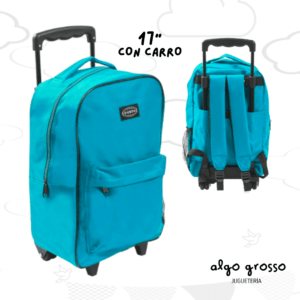 MOCHILA SKORA 17" CON CARRO GOODPAK - LISA CELESTE art.42225