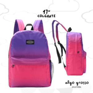 MOCHILA SKORA 17" COLGANTE GOODPAK - DEGRADE PINK art.42246