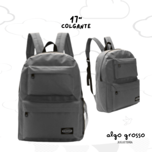 MOCHILA SKORA 17" COLGANTE GOODPAK - LISA GRIS art.42274