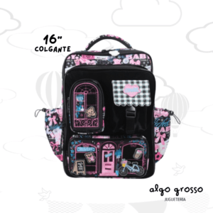 MOCHILA COLGANTE 16" CHIMOLA - MY HOUSE BLACK art.TR183