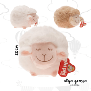 OVEJA DE PELUCHE REDONDA DE 30CM art.1737