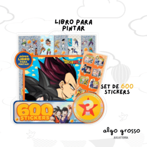 DRAGON BALL Z LIBRO PARA PINTAR + 600 STICKERS art.6366