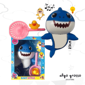BABY SHARK STYLE CON SONIDO 3 FIGURAS Y RED art.6847/YA00177