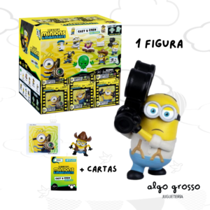 MINIONS SET MINI FIGURA + TARJETAS COLECCION art.59370